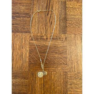 TAI double coin zodiac necklace